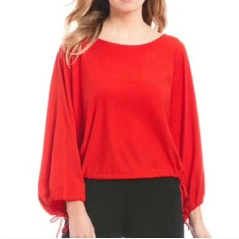 Bryn Walker‎ Gianna  Long Sleeve Shirt in Zinnia Medium